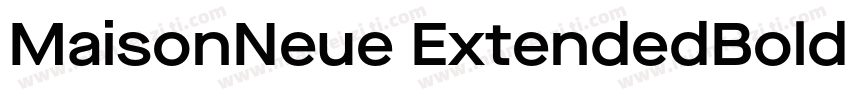 MaisonNeue ExtendedBold字体转换